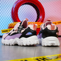 Girls' Low Top Mesh Sneakers Hook And Loop Fastener Lightweight Anti Slip Shoes