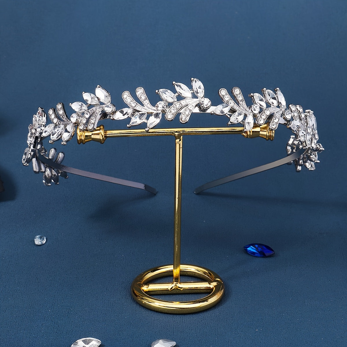 Bridal Crystal Headband Greek Leaf Hair Band Wedding Vintage Hair Piece