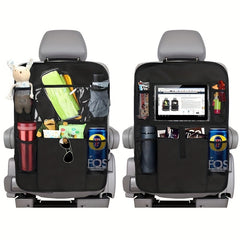 Car Seat Back Storage Bag Organizer Tablet Holder Cover Car Seat Protector