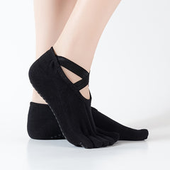 Women's Breathable Yoga Socks Non-slip Pilates Ballet Fitness Training Socks