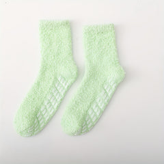 5 Pairs Cozy Fuzzy Socks Non slip Floor Stockings Women's Hosiery
