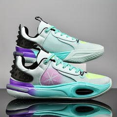 Men's Lace Up Sneakers Breathable Shoes For Running Basketball