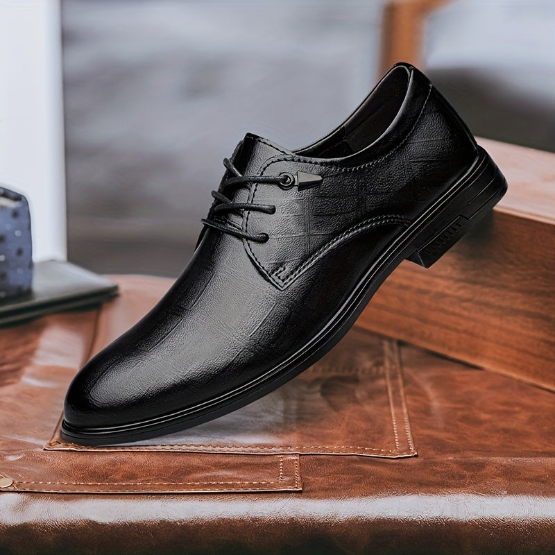 Men's Leather Oxford Shoes for Wedding Business