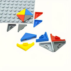 50 Triangular Light Panels and 45 Smooth Ceramic Tiles Building Blocks