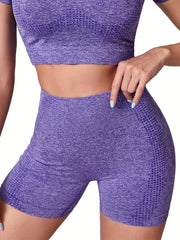 Seamless Butt Lifting Yoga Shorts Slim Fit Gym Activewear