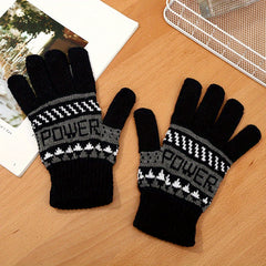 Windproof Knitted Warm Gloves for Men and Women