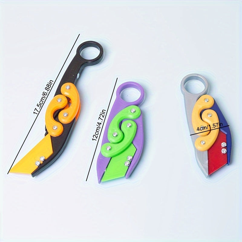 Folding Claw Carrot 3D Gravity Toy - Decompression Artifact