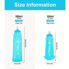 BPA Free Collapsible Running Flask Water Bottle 300ml 500ml