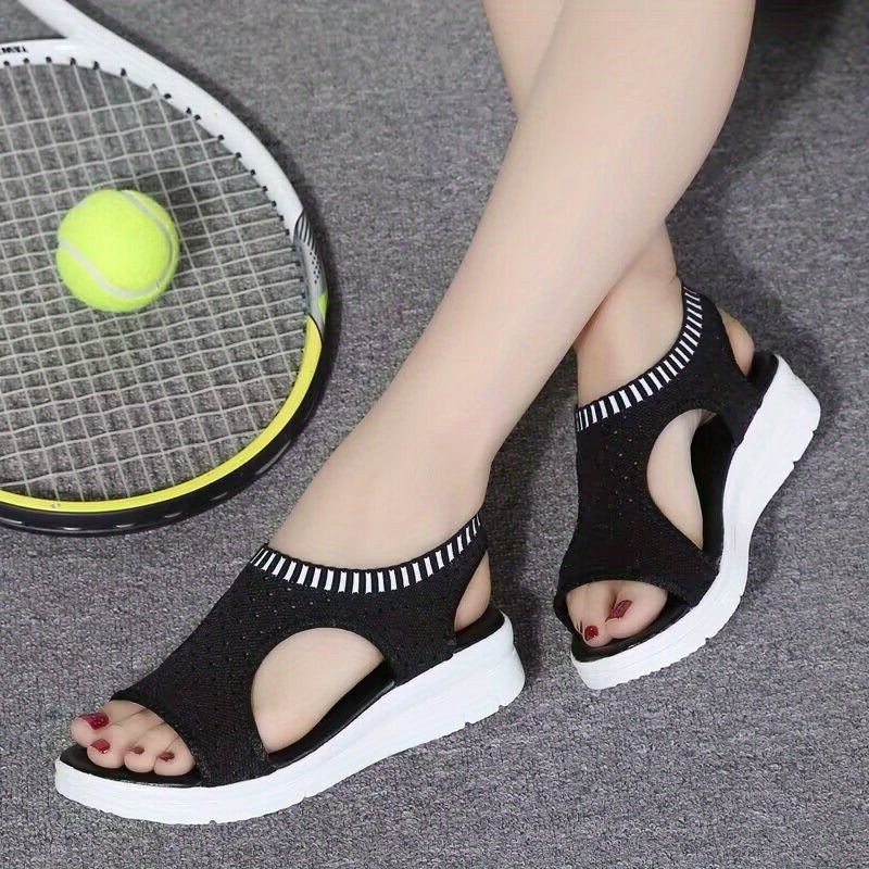 Women's Open Toe Wedge Sandals for Summer
