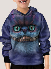 Boys Space Graphic Hoodie 3D Digital Print Long Sleeve Top
