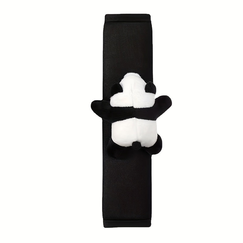 Panda Seat Belt Fixer Plush Baby Shoulder Pad Set