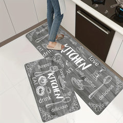 Soft Anti Fatigue Kitchen Rug Memory Foam Mat Non Slip Waterproof