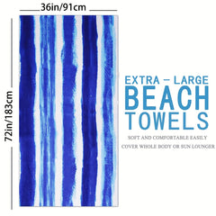 XL Printed Quick Dry Lightweight Towel for Travel Camping Fitness Swimming