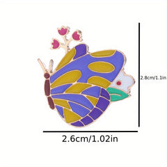 Colorful Butterfly Brooch for Backpack Bag Purse Gift Ornament