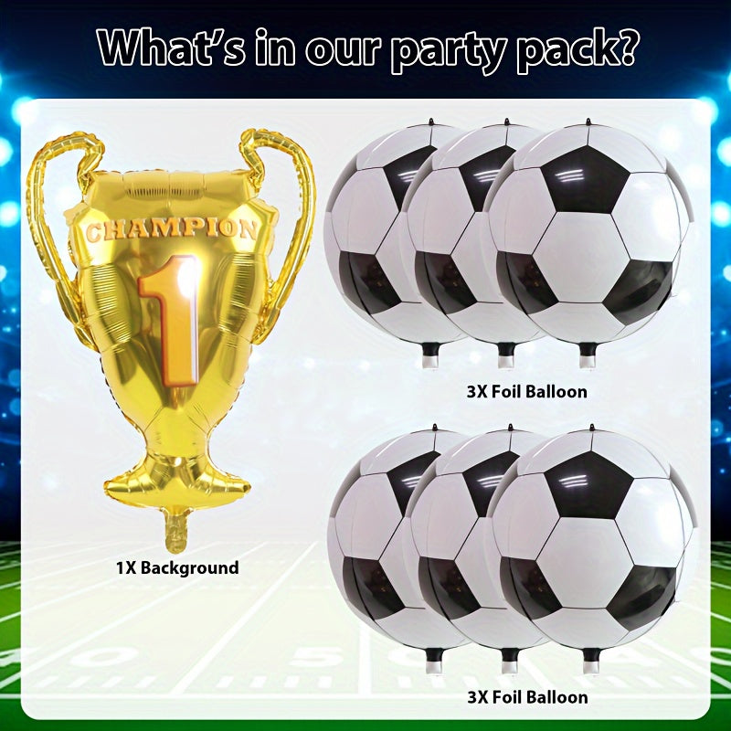 7pcs Soccer Balloons Soccer Party Decorations Sports Theme Party