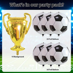 7pcs Soccer Balloons Soccer Party Decorations Sports Theme Party
