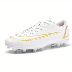 Boy's High Top AG Cleat Football Boots Anti-skid Lace Up Soccer Cleats