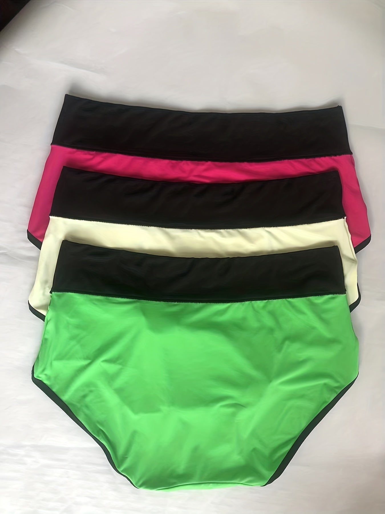 3 Pack Plus Size Panties High Waisted Comfort Briefs