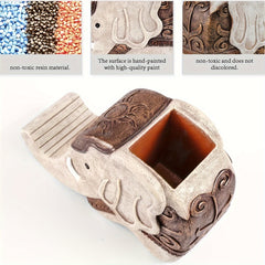 Elephant Pen Holder with Phone Holder and Desktop Storage