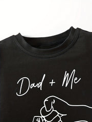 Toddler Baby Boys Short Sleeve Tee Top Dad Me T Shirt Father's Dress