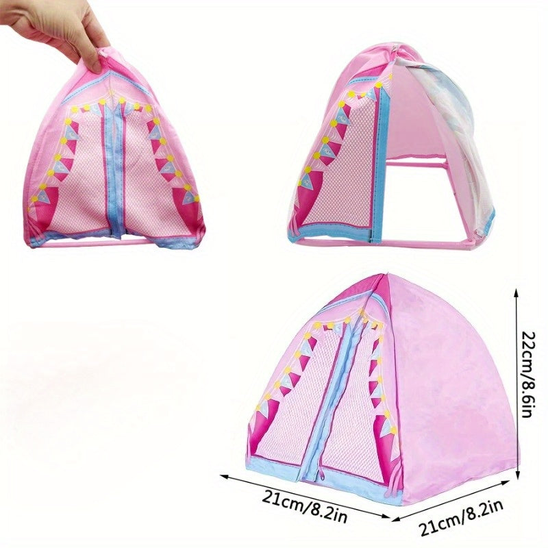 16pcs Dollhouse Decorations Tent Beach Chair Fashionable Camping Accessories