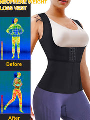 Women's Waist Trainer Belt Tank Top Sauna Sweat Suit Body Shaper