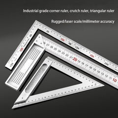 Stainless Steel Angle Ruler & Straight Edge Triangular Ruler