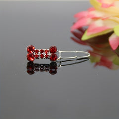 Rhinestone Dog Bone Hair Clips for Long Haired Dogs