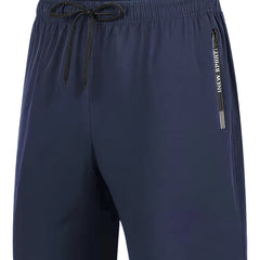 Men's Breathable Solid Shorts With Side Pockets