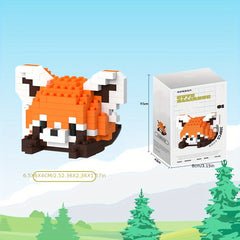 DIY Animal Series Building Blocks Panda Raccoon Christmas Halloween