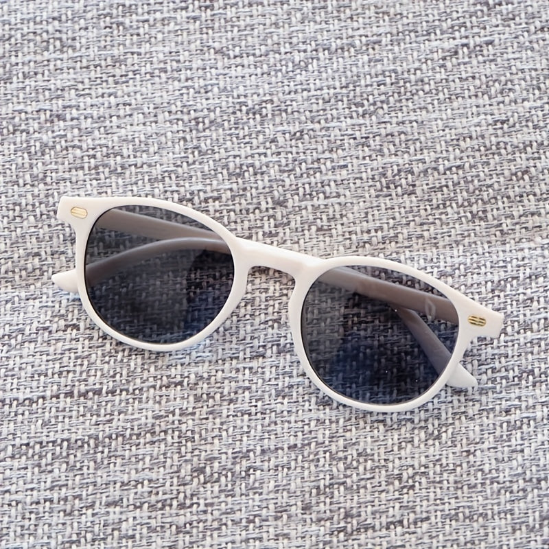 Y2K Round Frame Vintage Sunglasses for Holiday Party
