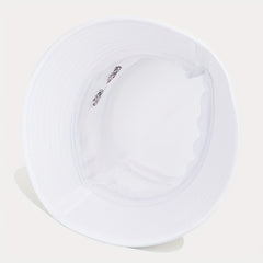 Mushroom Embroidery Bucket Hat Men Sunscreen Outdoor Basin Hat