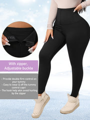 Tummy Control Fleece Yoga Pants High Stretch Leggings