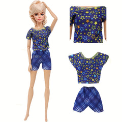 5 Sets Fashionable Sportswear Outfits for 11.5-Inch Dolls
