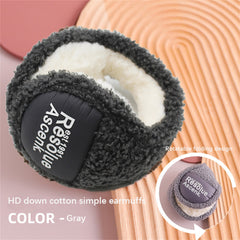 Cozy Fleece Ear Warmers for Winter - Gray Noise Reducing Frost