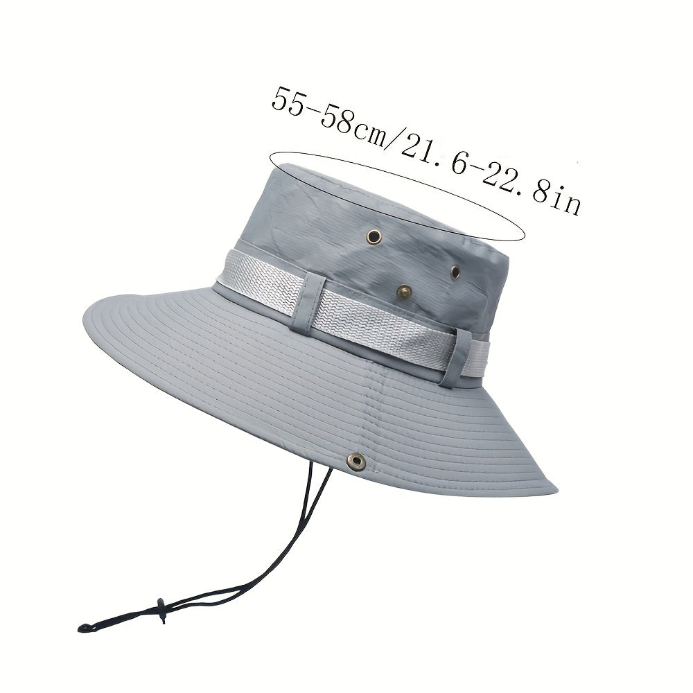 Adult's Sun Protection Fishing Bucket Hat Lightweight Wide Brim Sun Cap