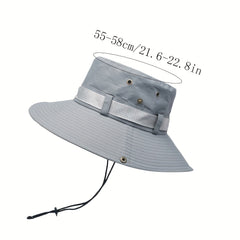 Adult's Sun Protection Fishing Bucket Hat Lightweight Wide Brim Sun Cap