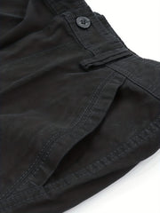 Men's Cotton Cargo Shorts with Flap Pockets