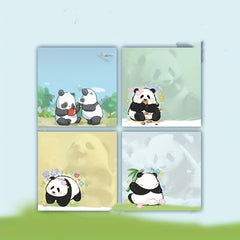 Panda Flower Memo Book With High Beauty Lai Decorations