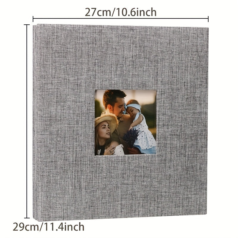 Linen Cover 25.4 cm Adhesive Photo Album 20 Pages