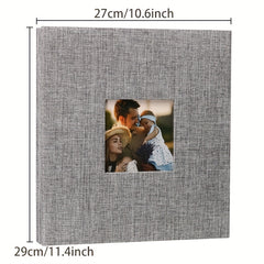 Linen Cover 25.4 cm Adhesive Photo Album 20 Pages