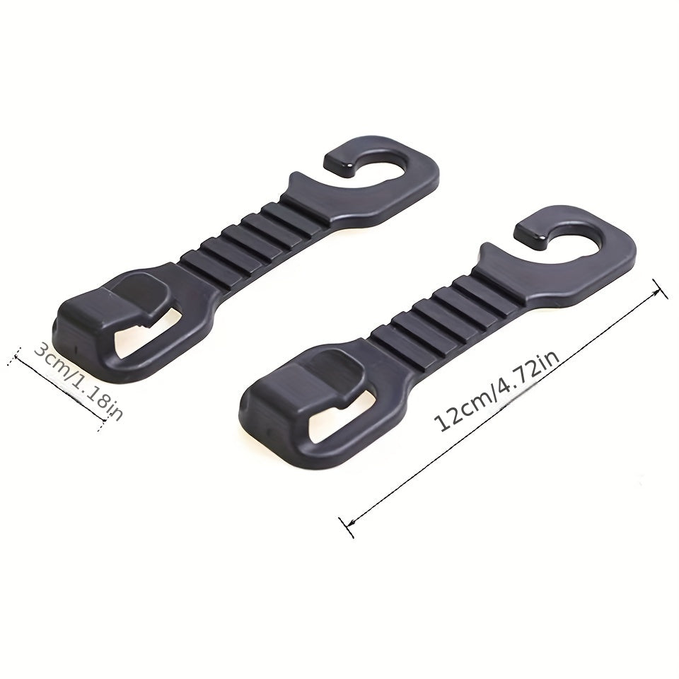 4pcs Hidden Storage Hooks For Cars Car Seat Hooks