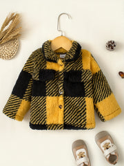 Baby Boys Casual Flannel Plaid Jacket