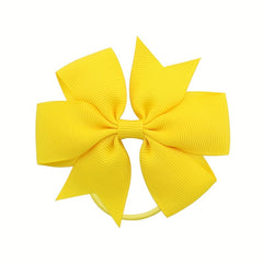 40pcs Random Candy Bowknot Hair Rope for Baby Girls
