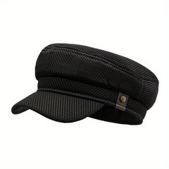 Mesh Hollow Out Flat Cap Vintage Navy Hat Sun Protection Beret