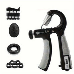 Hand Grip Strengthener Kit Forearm Exercise Tool Adjustable Resistance