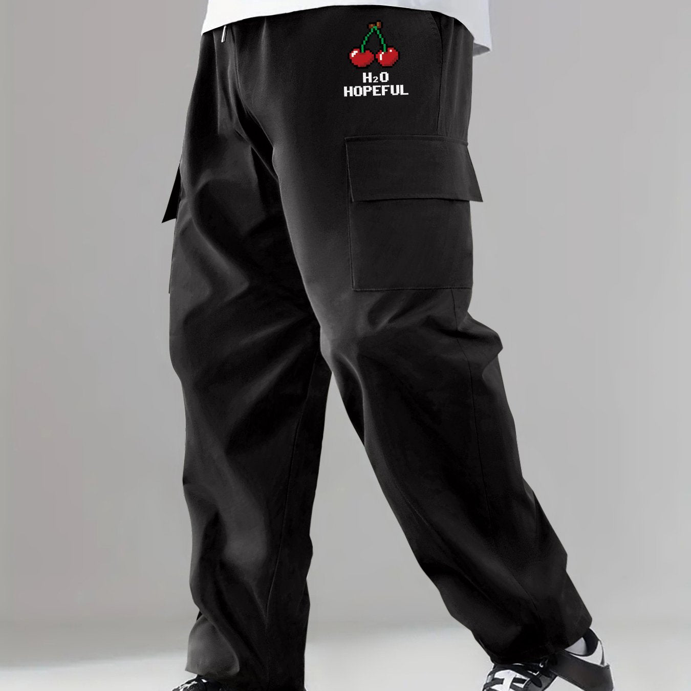 Cargo Pants Men's Flap Pocket Trousers Outdoor Streetwear Hip Hop Style