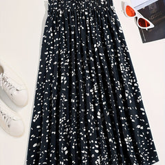 Elastic Waist Pleated Skirt for Women's Spring & Summer