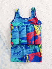 Comfy Toddler Swimwear Floating One Piece Swimsuit for Kids
