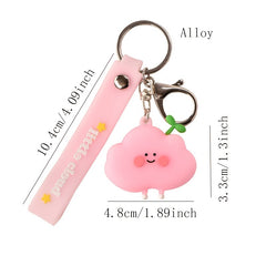 Grass and Cloud Keychain Backpack Pendant for Kids